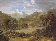 Joseph Anton Koch The Lauterbrunnen Valley Spain oil painting reproduction